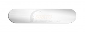 Klingelschild Gfeller 55 x 11,5 Kunststoff weiss selbstklebend